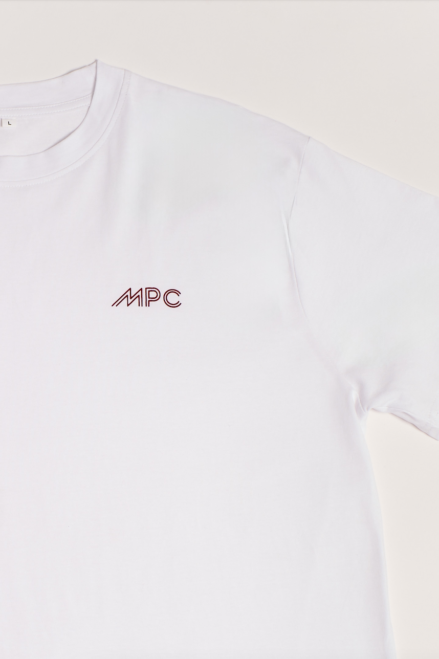 White tshirt with MPC logo