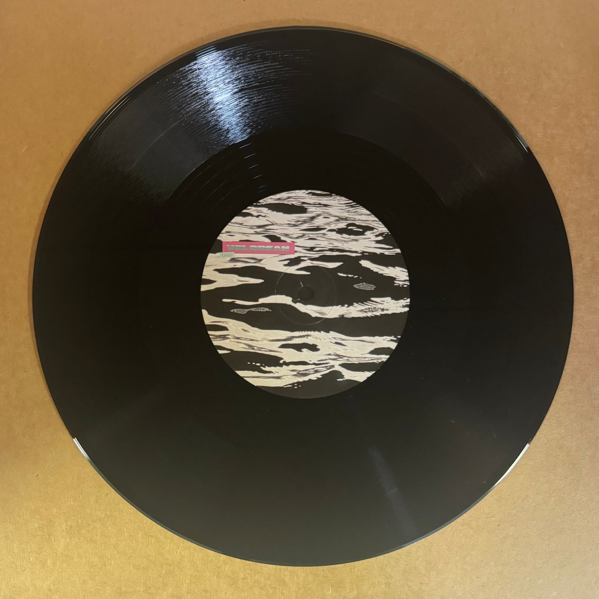 10 inch vinyl record with black and white artwork