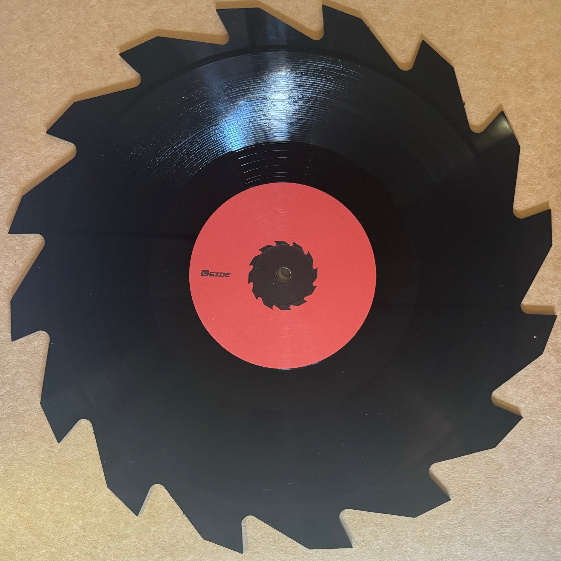 saw blade shaped vinyl