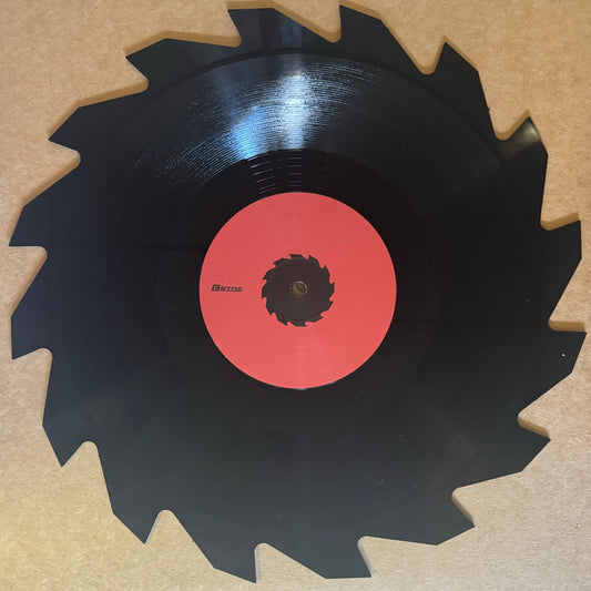 saw blade shaped vinyl