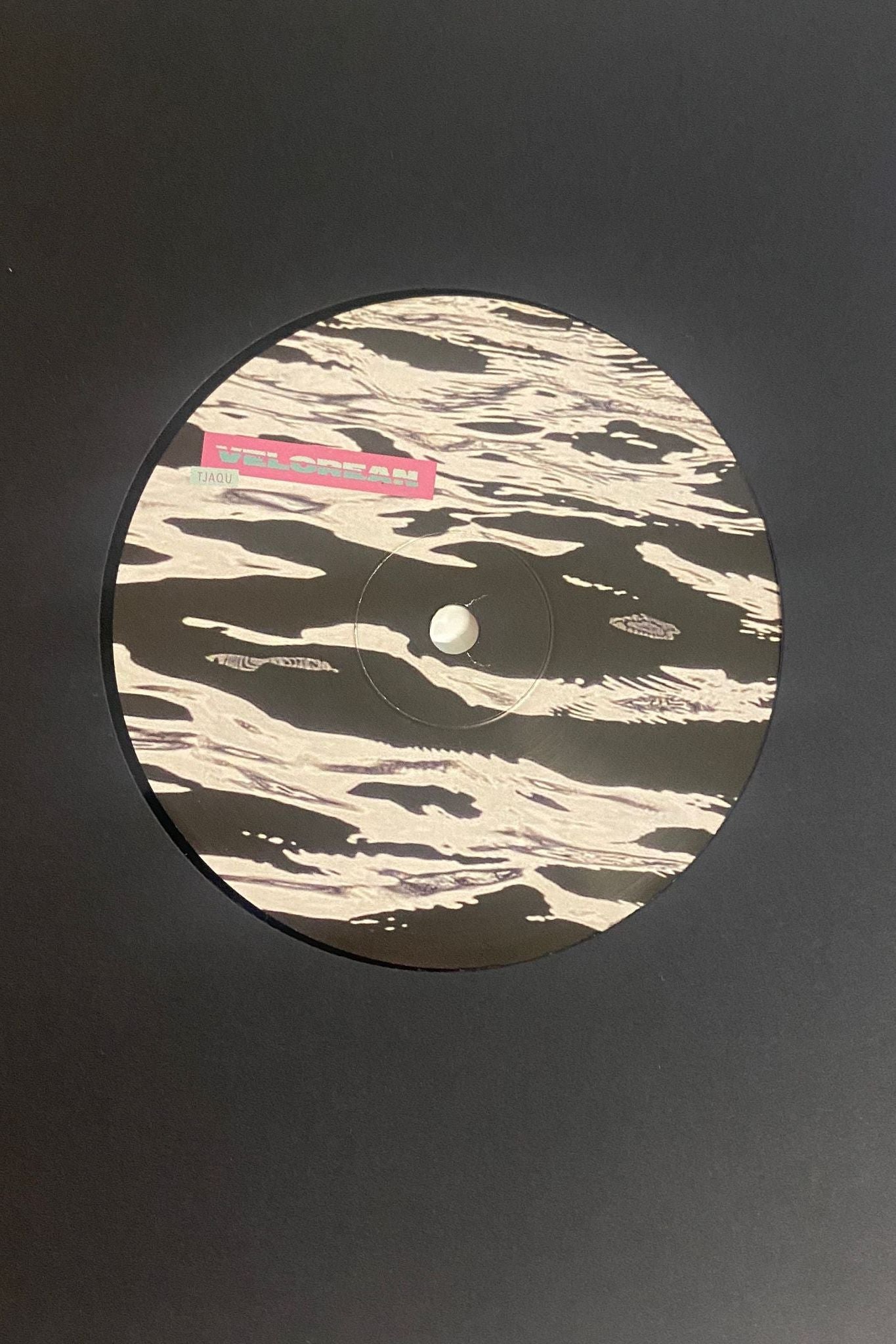 black white artwork of vinyl record