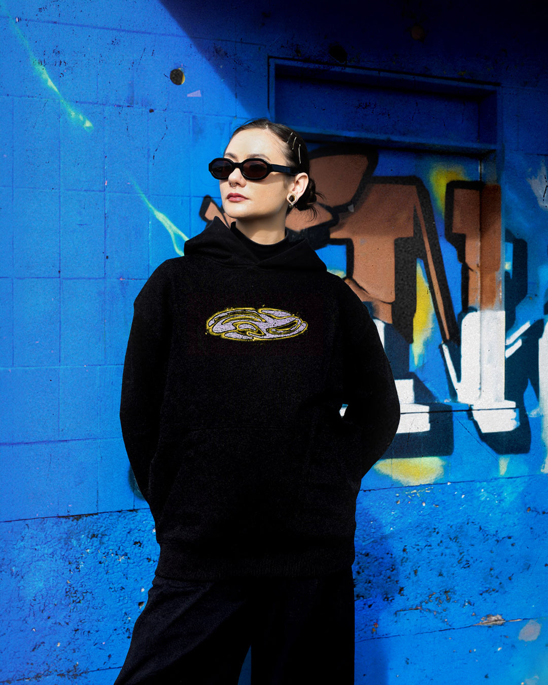 Skeletal Pulse Hoodie - Yellow