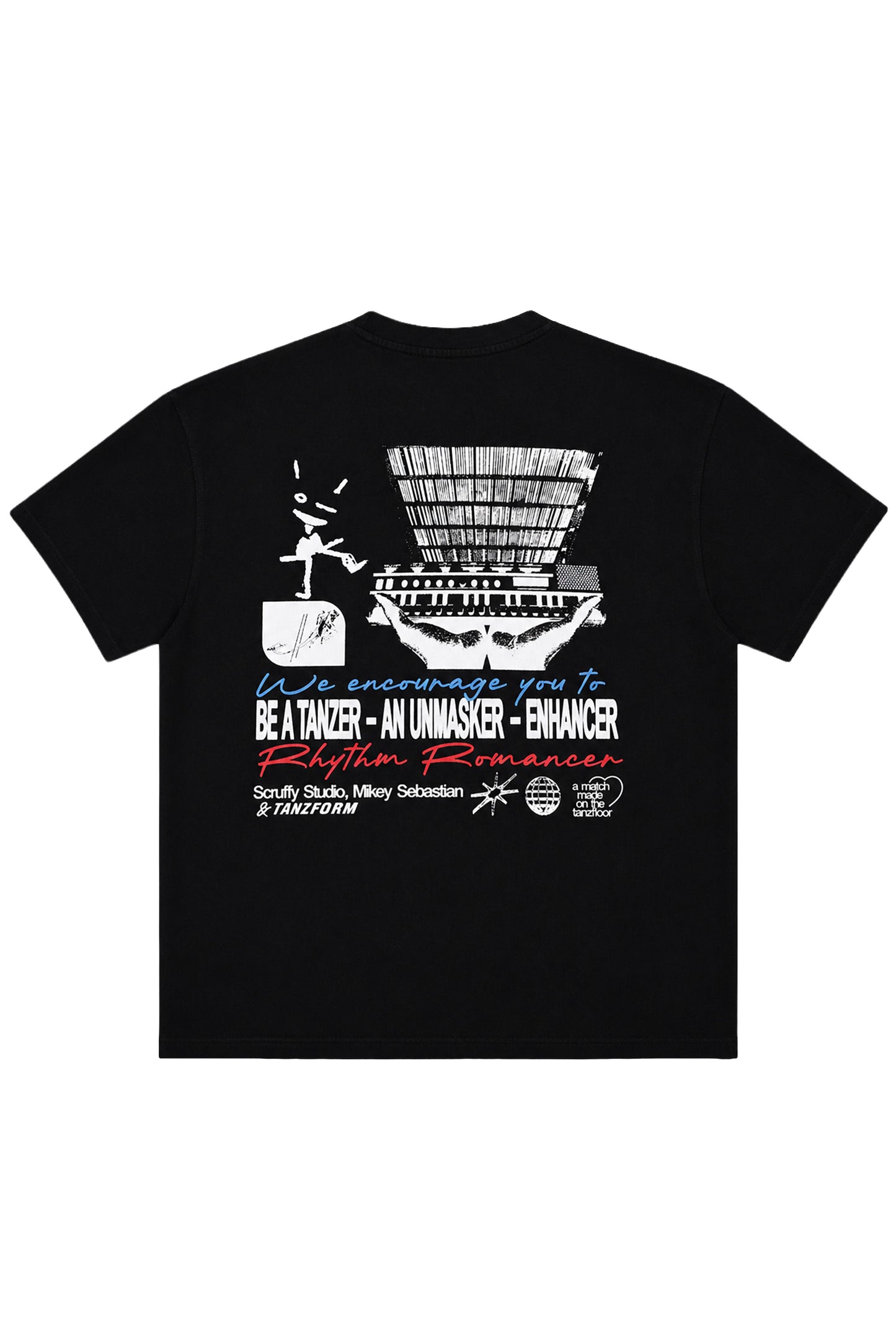Rhythm Romancer Oversized Tshirt - Black