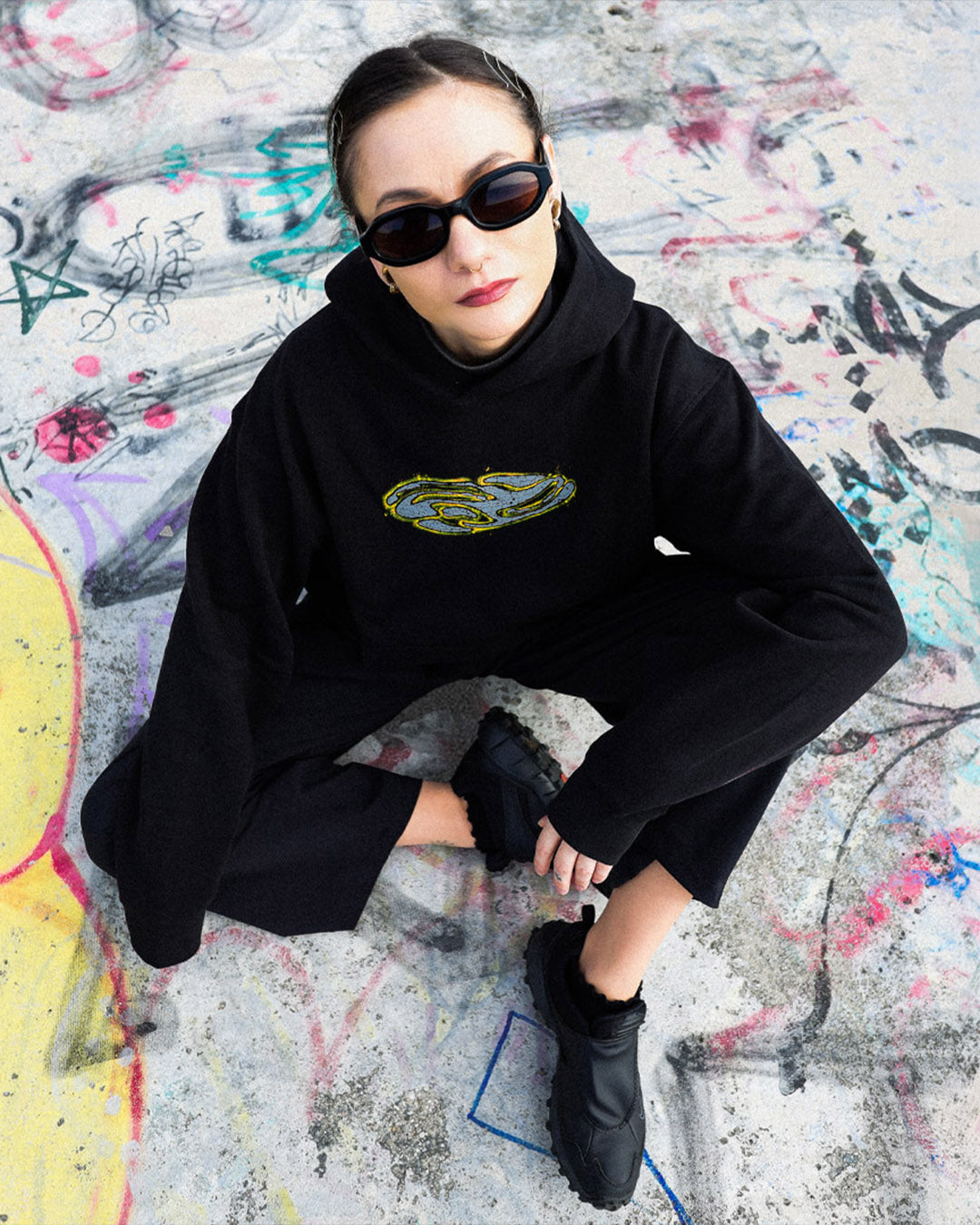 Skeletal Pulse Hoodie - Yellow