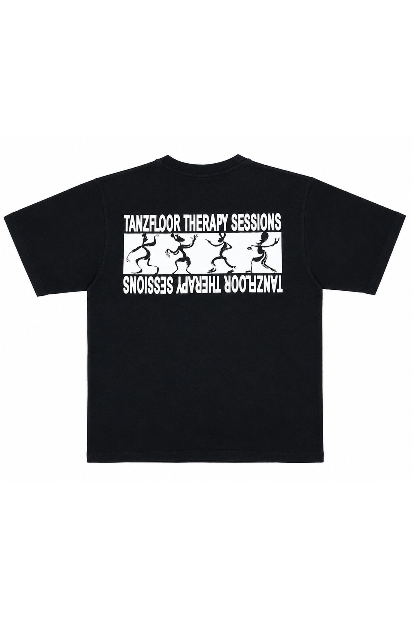 Tanzfloor Theraphy Tshirt - Black (Glow In Dark)