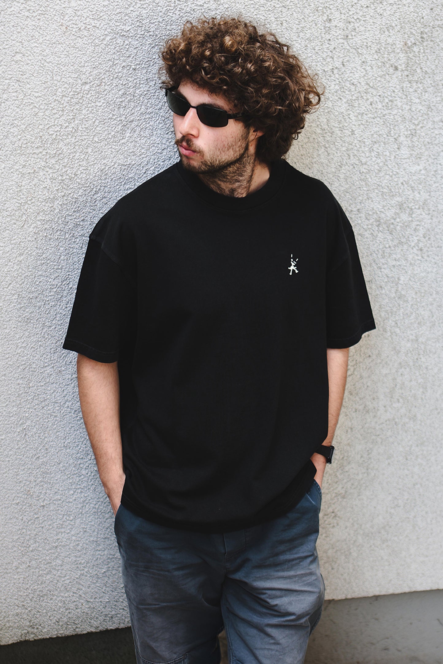 Rhythm Romancer Oversized Tshirt - Black