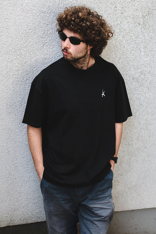 Rhythm Romancer Oversized Tshirt - Black