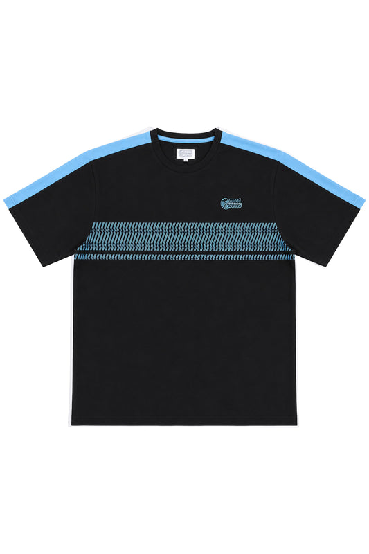 Mood Waves T-shirt (Black/Light Blue)