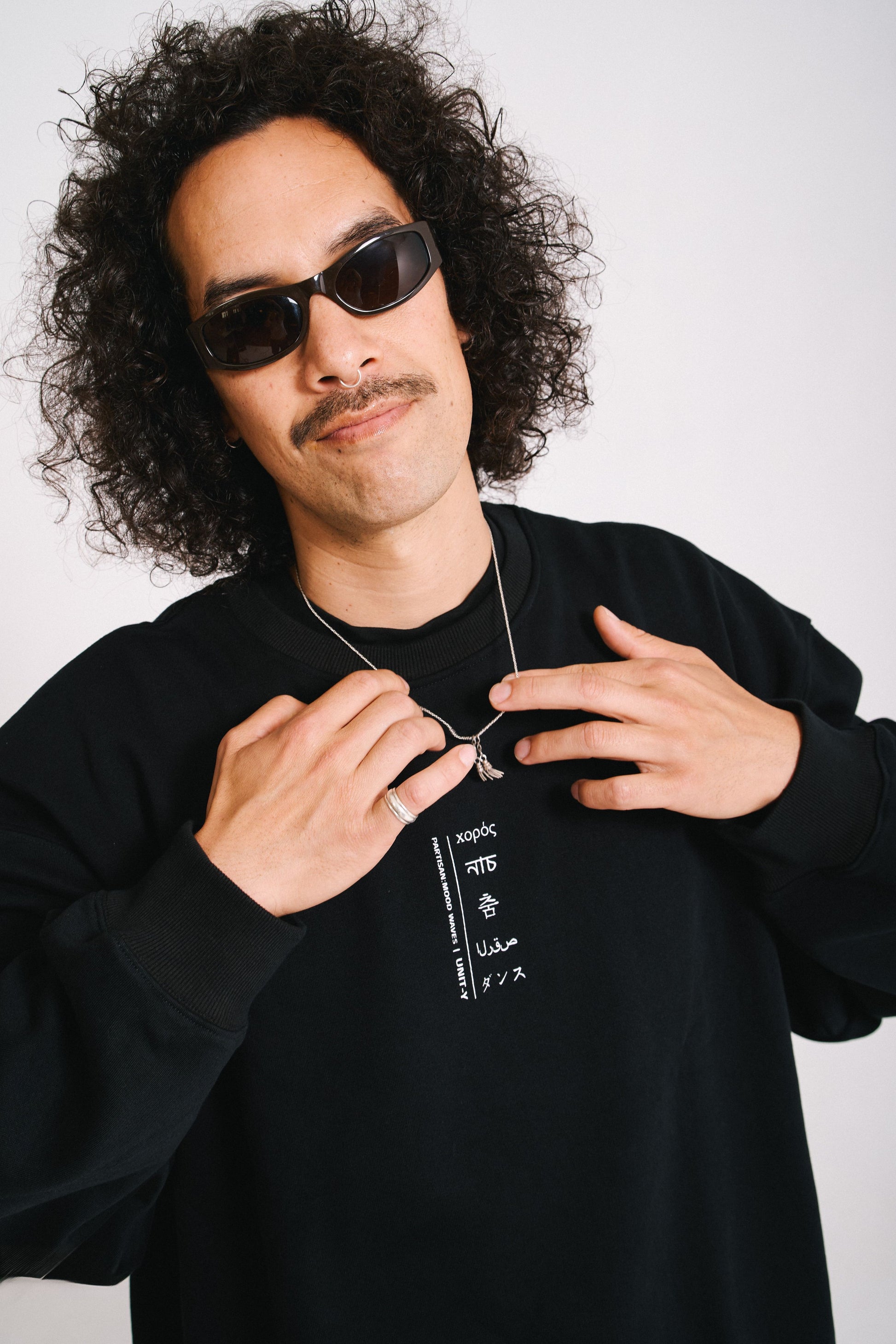UNIT-Y x Partisan x Mood Waves Sweater (Unisex, Limited Edition, Black)